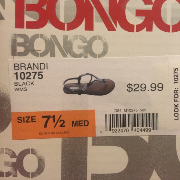 Bongo Braided Brandi Black Sandal NWT NIB - Picture 3 of 7